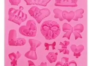 Mini Crowns & Bows Silicone Mold