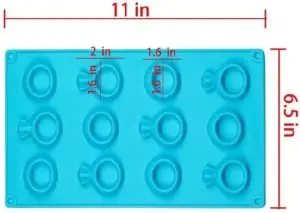 Diamond Ring Silicone Mold 12 Cavity