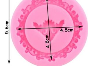 Round Photo Frame Silicone Mold 2 cavity