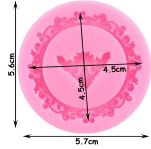 Round Photo Frame Silicone Mold 2 cavity