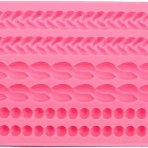 Rope Pearl Silicone Mold 6 Rows