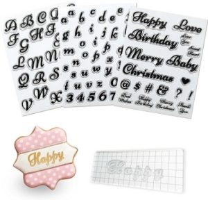 Cookie/Cake Alphabet Stamp Set