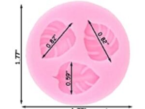 Tropical Leaves Silicone Mold 3 Cavity