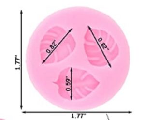Tropical Leaves Silicone Mold 3 Cavity