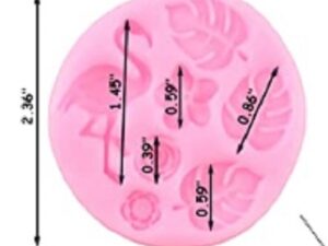 Silicone Mold Flamingo/Leaf -5 cavity