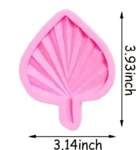 Silicone Mold Fan Leaf 3.9 Inches