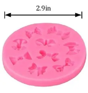 Bow Ribbon Silicone Mold 9 Cavity