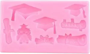 Doctoral Cap Diploma Silicone Molds 8 Cavity