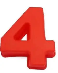 8 Inch Number 4 Silicone Mold