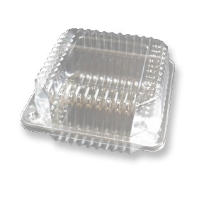 Clear Hinged Tray 5 x 5 x 2.75 Inches
