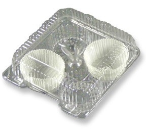 Jumbo Cupcake Container Holds 4 Cupcakes