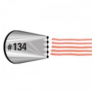 Decorating Tip # 134 Large Musical/ 5 Lines