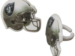 Raiders Cupcake Rings 12 Count