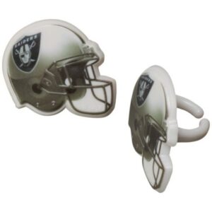 Raiders Cupcake Rings 12 Count