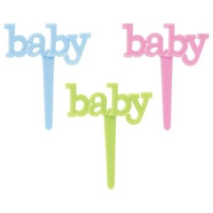 Baby Cupcake Picks 12 Count