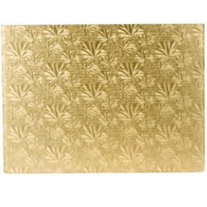 Gold Quarter Sheet Cake Board 14 x 10 inches