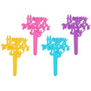 Bright Mother's Day Cupcake Picks 12 Count