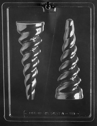3D Large Unicorn Horn Chocolate Mold 2 Cavity