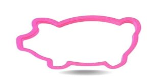 5 inch Pig cookie Cutter