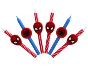 Spider-Man Birthday Candles 6 Count