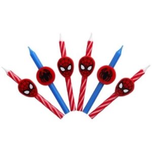 Spider-Man Birthday Candles 6 Count