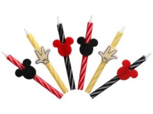 Mickey Mouse Character Candles 6 Count