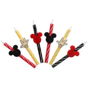 Mickey Mouse Character Candles 6 Count