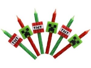 MINECRAFT Character Candles 6 Count