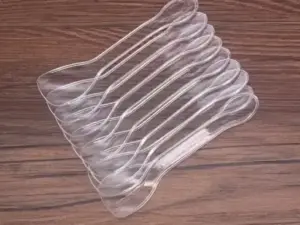 Clear Plastic Small Spoons 50 Pieces