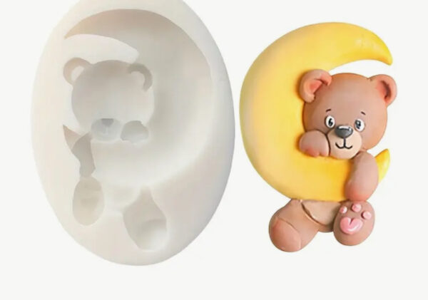 3D Moon Bear Silicone Mold