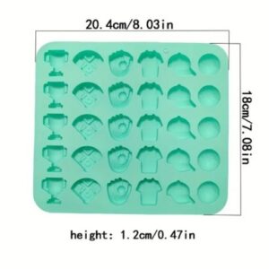 Silicone Mold Baseball Theme 30 Cavity Mold