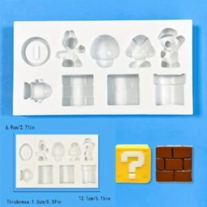 Mario Bros. Silicone Mold 9 Cavity