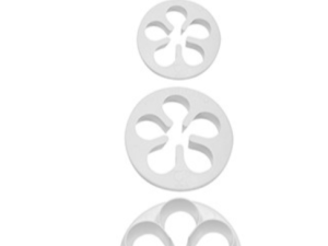 Floral Cutters Five Petal 4 Piece Set