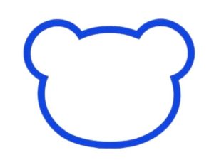 Bear Face Cookie Cutter 3.5 inches