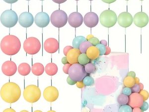Pastel Color Foam Cake Balls 30 Count