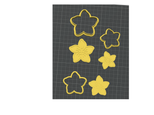 Tropical Flower Cookie Cutter Set of 6