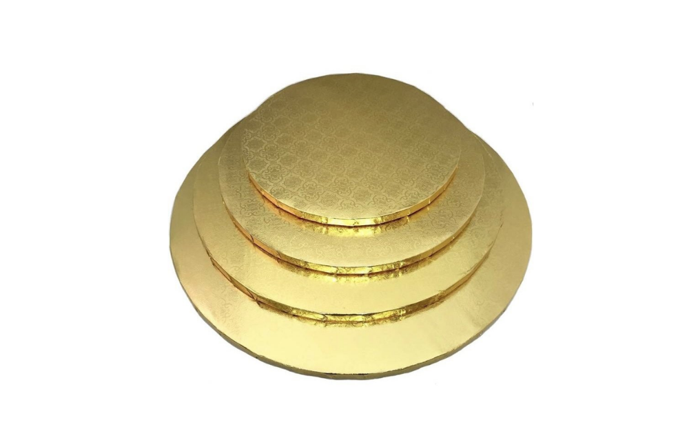 Cake Drum Round 8 inches Gold