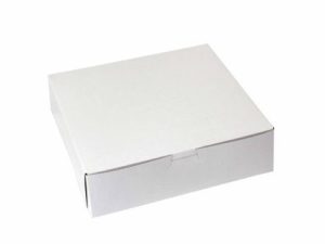 Pie Box 9 x 9 x 2.5 inches White