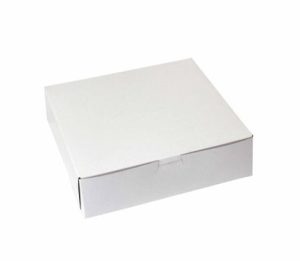 Pie Box 9 x 9 x 2.5 inches White