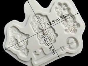 Key And Locks Silicone Mold 4 Cavity