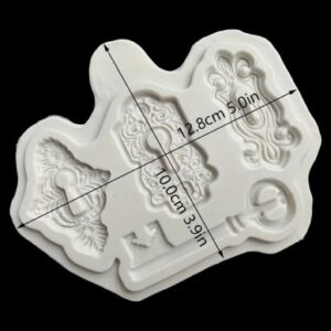 Key And Locks Silicone Mold 4 Cavity