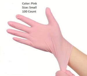 Small Disposable Pink Glove 100 Count