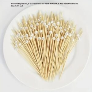 Wooden Picks White Pearl 50 Count