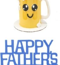 Cake Top Happy Fathers Day Lay on - Blue