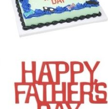 Cake Top Happy Father's Day Lay on- Red