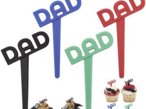 Cupcake Picks "DAD" 12 Count