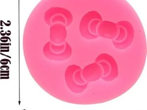 Mini Bow Tie Silicone Mold 3 Cavity