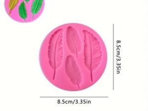 Feathers Assorted Silicone Mold 4 Cavity