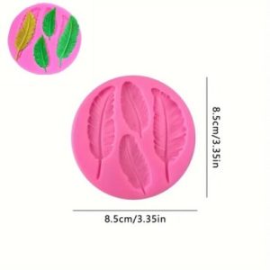Feathers Assorted Silicone Mold 4 Cavity