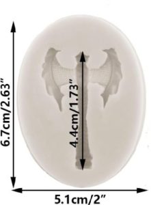 Silicone Mold 2 Sided Axe 1 Cavity
